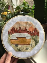 Desert cactus beginner cross stitch digital file this cute cross stitch pdf pattern includes; Fo A Little Desert Stitch In Anticipation Of My Trip To Joshua Tree In A Few Weeks Crossstitch