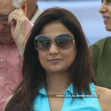 Meenakshi Dutt with Umesh pose for the lensman during a polo match between  the X-factor and Mist team, hosted by Sunayana Chibba and Queency Bhasin,  held in Delhi