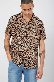 Leopard Print Shirt Shirt Outfit Men Mens Vintage Shirts Mens Shirts