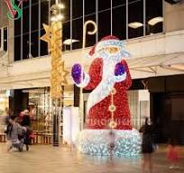 Decorative Large Outdoor Street Christmas 3D Santa Claus ...