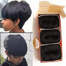 Free Shipping 27 Pieces Short Hair Weave With Free Closure 27 Piece Weave Hair 7a Brazilianhum Short Weave Hairstyles Quick Weave Hairstyles Short Hair Styles