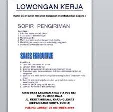 There are countless to choose from, and even if you think you've found the right one, there are is still countless things to consider from hours, benefits, etc. Unratitodeweb Loker Driver Truk Guda Lowongan Pekerjaan Supir Truk Dan Helper Gudang Di Pt Surya Mas Grafika Wawancara Langsung Walk In Interview Indah Pratiwi Di Tangerang Kota 11 Feb 2019 Loker