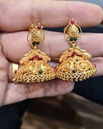 Sumit Jewels On Instagram 22ct Gold 916 Bis H M Jumki Weight 13 00 Gms Dm Us For More Details Gold Jumki Southindian Jewel In 2020 Jewelry Drop Earrings Jewels