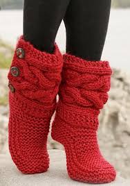 Whether it's wearing some faux leather chelsea boots with in a summer dress or layering up to brave the chill with tall winterized boots, we have the styles for all occasions and seasons. Cutest Knitted Diy Free Pattern For Cozy Slipper Boots Crochet Boots Crochet Slipper Boots Knitted Slippers