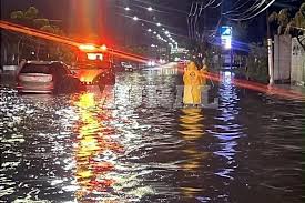 Los estragos de la lluvia de esta madrugada
