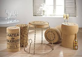 Champagne Cork Cage Side Table Cork Stool Champagne Corks Cork Table