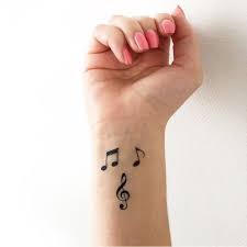 Music Notes Choose Between Notes Set Of 3 Temporary Tattoo Music Notes Tattoo Tattoos Small Tattoos For Guys