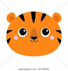 Download this premium vector about cartoon tiger isolated on white, and discover more than 9 million professional graphic resources on freepik. Tiger Face Icon Cute Vector Photo Free Trial Bigstock