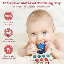 SYOSI Baby Montessori for 18M+, Baby Sensory Push and Pull, Early Learning  Activity Teether for Toddlers 1-3, Fine Motor Skill Gift for Babies  (Octopus) : Buy Online at Best Price in KSA -