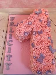 Pink Rosette Number 1 Cake Www Sunflowerpatisserie Co Uk 1st Birthday Cake For Girls Butterfly Birthday Cakes 1st Birthday Cakes