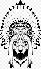 One of the best native american tattoos that you can get is an indian chief sleeve tattoo like this. Indian Wolf Sleeve Tattoo War Bonnet Indigenous Peoples Of The Americas Others Monochrome Head Fictional Character Png Pngwing