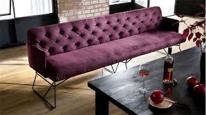 Bank Sixty Polsterbank Esszimmerbank Stoff Velour Purple Lila 206 Cm Esszimmerbank Kuchen Sofa Polsterbank