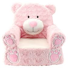 Animal Adventure Sweet Seats Pink Bear Chair Bear Chair Kids Seating Plush Chair