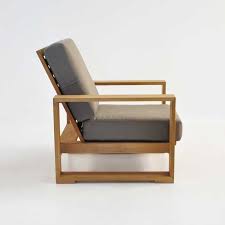 Havana Teak Outdoor Club Chair Side View Lounge Chair Outdoor Modern Outdoor Chairs Patio Lounge Chairs