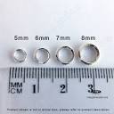 5mm 6mm 7mm 8mm Split Rings 925 Sterling Silver Jump Rings F441 - Etsy