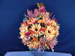 Shop the latest cemetery flower deals on aliexpress. One Sided Fall Silk Flower Headstone Vase Bush Cemetery Etsy