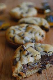 Deep Dish Chocolate Chip Caramel Filled Cookies Recipe Yummy Food Desserts Sweet Recipes