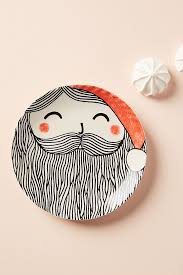 Krafty K Design Friendly Face Canape Plate Canape Plates Plates Anthropologie Christmas