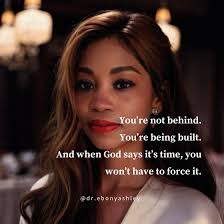 is for the woman who woke up feeling like she's late. Late to her calling.  Late to marriage. Late to healing. Late to the life she prayed for. Here's  the truth: You're