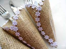 Silverware Holder Burlap Cutlery Holder Barn Wedding Wedding Silverware Holder Wedding Table Decoration Set Of 50 Free Shipping Cutlery Holder Silverware Holder Wedding Silverware Holders