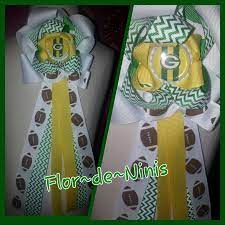 Greenbay Packers Corsage Green Baby Shower Packers Baby Shower Baby Shower