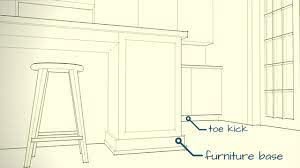 All items (20)kitchen cabinet toe kicks (1)in stock kitchen cabinets (18)kitchen cabinet molding (1) hampton bay hampton 90 x 4.5 x 0.125 in toe kick in unfinished beech (97) Cabinets Toe Kick Versus Furniture Base Open Door Architecture