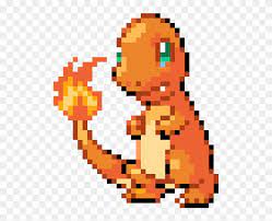 Pixel art pokemon lune et soleil. Charmander Pixel Art Pokemon Facile Clipart 448502 Pikpng
