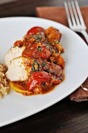 Chicken With Tomato Herb Pan Sauce Not Paleo But Can Easily Make It Work Poultry Recipes Recipes Food