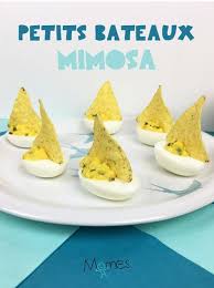 Recette Petits Bateaux Mimosa Recette Oeufs Mimosa Recette Recette Recette Aperitif Dinatoire