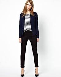 Image Result For Navy Blazer Black Pants Women Latest Fashion Clothes Womens Winter Fashion Outfits Pants For Women