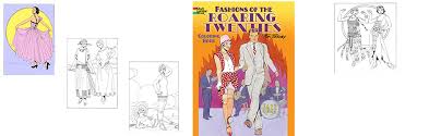 The 1920s were booming with automobiles just like this coloring page has. Fashions Of The Roaring Twenties Coloring Book Dover Coloring Books Tierney Tom 0800759499502 Amazon Com Books