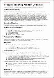 Graduate Teaching Assistant Job Description Resume Inspirational Graduate Teaching Assistant Cv S Teacher Resume Examples Teaching Assistant Job Teacher Resume