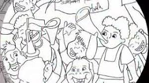 Mewarnai adalah aktivitas yang sangat seru dan juga menyenangkan untuk anak anak usia dini. Sketsa Gambar Mewarnai Tema Sumpah Pemuda Mewarnai Gambar