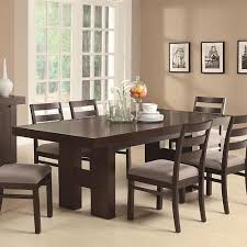 Casual Contemporary Dark Wood Dining Table Chairs Dining Room Furniture Set Dining Table In Kitchen Dark Wood Dining Table Rectangular Dining Room Table