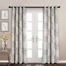Dark walls plus dark curtains equals a movie theater effect, which can feel oppressive. Mysky Home Blackout Curtains 84 Inch Length Thermal Insulated Grommet Room Darkening Curtains Dahlia Floral Printed Farmhouse Goals