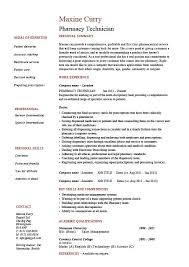 Pharmacy Technician Resume Medicine Sample Example Health Customers Prescriptions Jobs