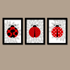 Pin By Catherine Opperman On Nursery Ideas Ladybug Wall Art Ladybug Art Nursery Artwork Girl