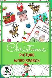 Christmas Puzzle Picture Word Search Holiday Worksheets Christmas Teaching Resources Christmas Riddles
