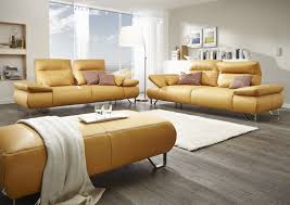 Wohnlandschaft In Gelb Wohnideen 3er Sofa
