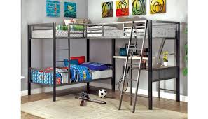 Corner bunk beds are perfect if two siblings are to be accommodated in the same room. Herman Triple Twin Corner Bunk Bed