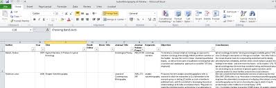 Abandon Your Word Tables Using Excel To Manage Your Literature Review Can Make Research Quicker Easier And Yes Fun Literature Excel Academic Writing