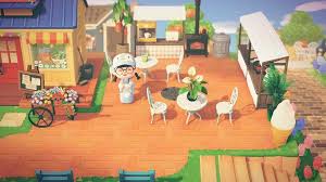 Made A Outdoor Small Lil Cafe Nooks Cranny Cafe Animalcrossingtours Animal Crossing Animal Crossing Coffee Animal Crossing Cafe