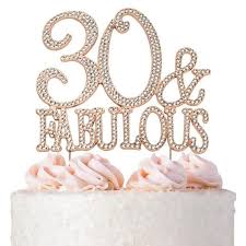 Happy 30th Birthday Cake Topper Rose Gold 30 Birthday Cake Topper 30 Fabulous Rose Gold Cake Topper Etsy In 2020 30th Birthday Cake Topper 30 Birthday Cake 30th Birthday Cake For Women