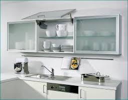 stylish frosted gl kitchen cabinet
