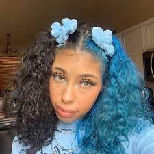 Rubee 3 On Instagram Heartthrob 3 Split Dyed Hair Dyed Curly Hair Half Colored Hair