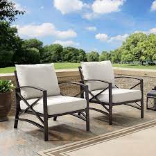 Ivy Bronx Freitag Patio Chair With Cushions Reviews Wayfair Outdoor Seating Set Patio Furniture Sets Patio Furniture Deals