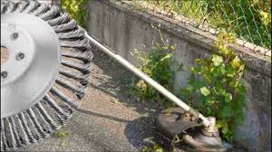 Wire brush weed eater head. How To Mount A Brush On A String Trimmer Sitbrush Youtube