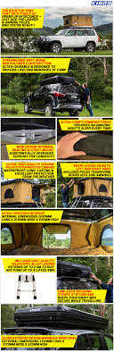 Kings hard top roof top tent. Kings Kwiky Mkii Hard Shell Rooftop Tent Improved Internal Bracing 2min Setup 100 Waterproof 50mm Mattress 4wd Supacentre