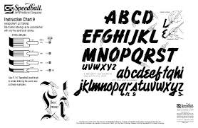 Instruction Chart 9 Handcraft Lettering Bold Gothic