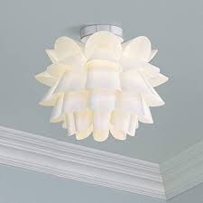 Check spelling or type a new query. Contemporary Modern Close To Ceiling Light Flush Mount Fixture White Flower Chrome 15 3 4 Wide For House Bedroom Hallway Living Room Bathroom Dining Kitchen Possini Euro Design Ceiling Pendant Fixtures Amazon Com